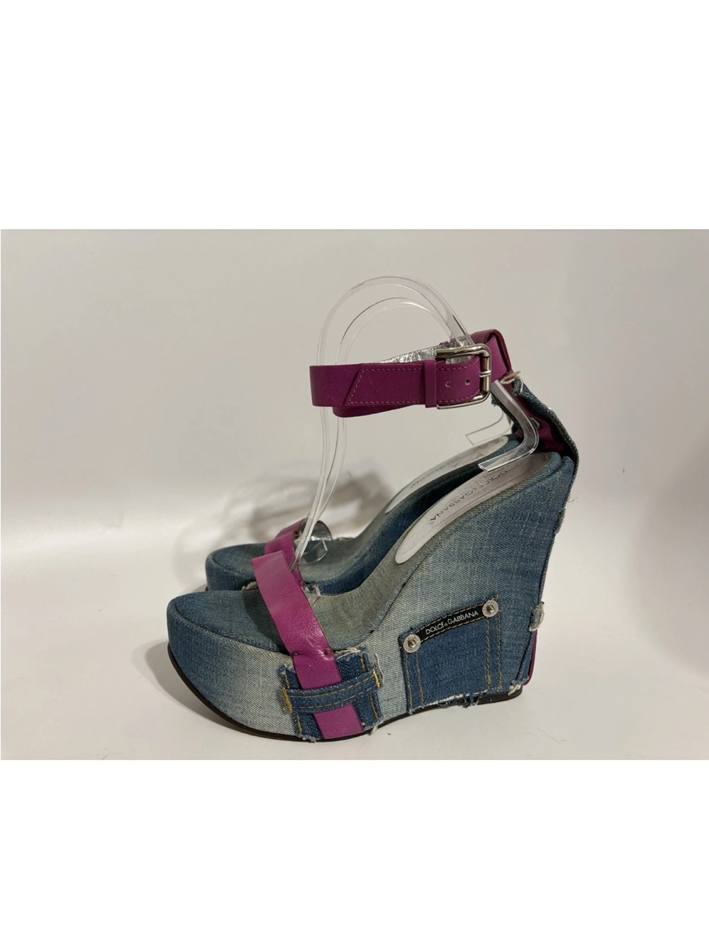 Vintage D&G Denim wedge heels